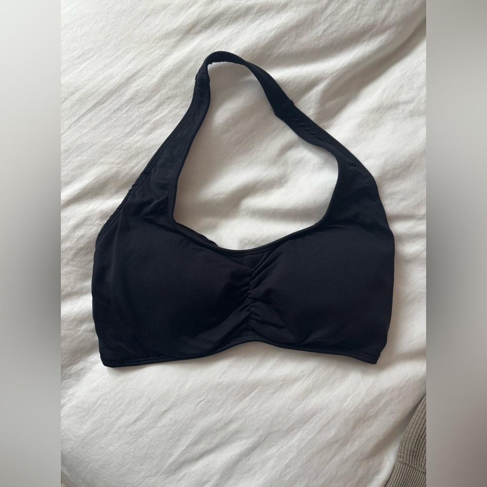 NVGTN Black Halter Sports Bra XS